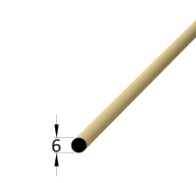 LIŠTA KRUHOVÁ KR 06 BK/1000